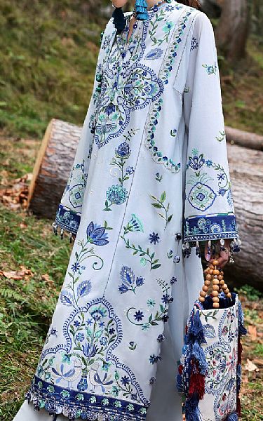 Zaha Grey Lawn Suit | Pakistani Lawn Dress in USA- Image 2
