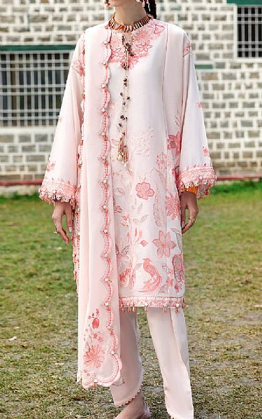 Zaha Pale Pink Lawn Suit | Pakistani Lawn Dress in USA- Image 1
