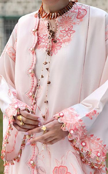 Zaha Pale Pink Lawn Suit | Pakistani Lawn Dress in USA- Image 2