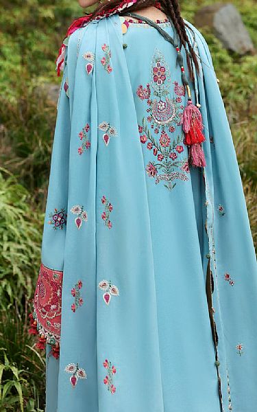 Zaha Blue Lawn Suit | Pakistani Lawn Dress in USA- Image 2