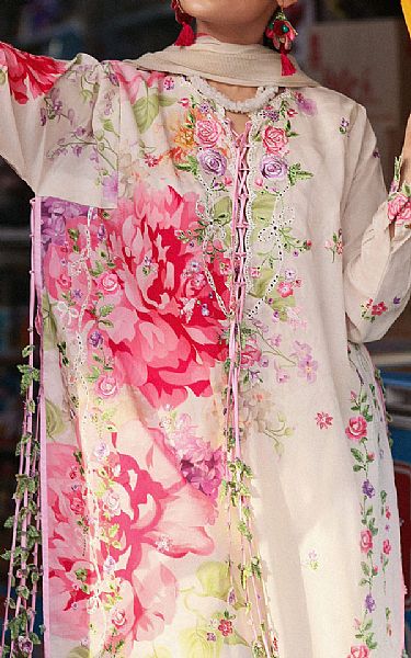 Zaha Off White Lawn Suit | Pakistani Lawn Dress in USA- Image 1