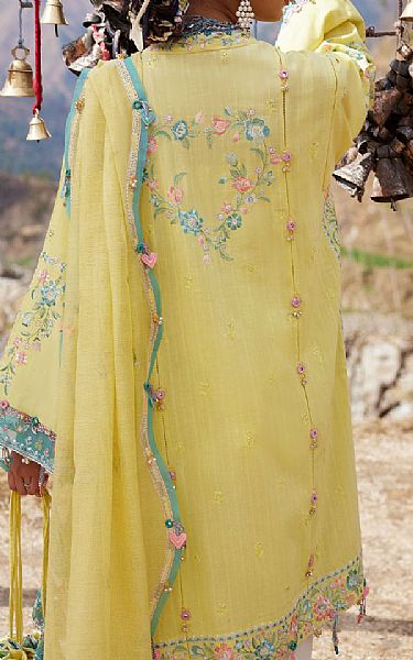 Zaha Yellow Lawn Suit | Pakistani Lawn Dress in USA- Image 2