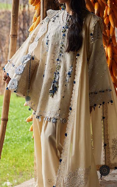 Zaha Ivory Lawn Suit | Pakistani Lawn Dress in USA- Image 1