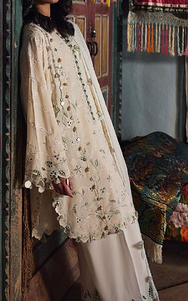Zaha Off-white Lawn Suit | Pakistani Lawn Dress in USA- Image 1