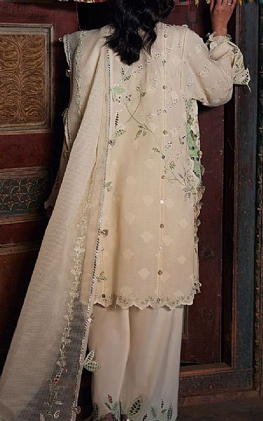 Zaha Off-white Lawn Suit | Pakistani Lawn Dress in USA- Image 2