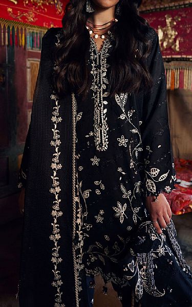 Zaha Black Lawn Suit | Pakistani Lawn Dress in USA- Image 1