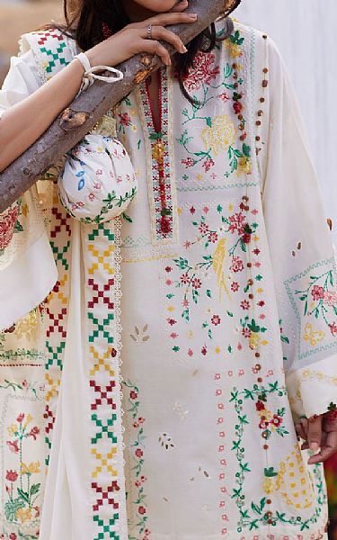 Zaha Off-white Lawn Suit | Pakistani Lawn Dress in USA- Image 1