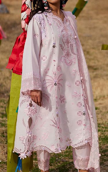 Zaha Pink Lawn Suit | Pakistani Lawn Dress in USA- Image 1