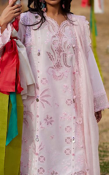 Zaha Pink Lawn Suit | Pakistani Lawn Dress in USA- Image 2