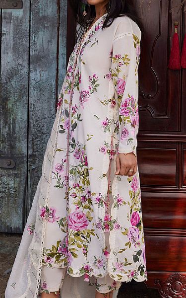 Zaha White Lawn Suit | Pakistani Lawn Dress in USA- Image 1