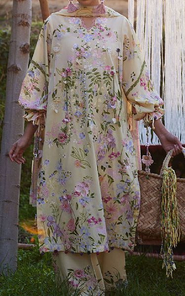 Zaha Ivory Lawn Suit | Pakistani Lawn Dress in USA- Image 1