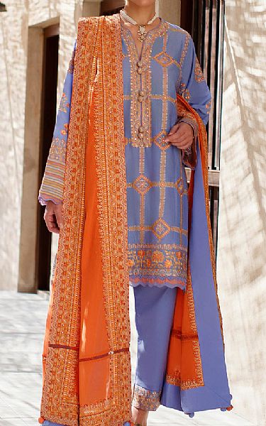 Zaha Lavender Lawn Suit | Pakistani Dresses in USA- Image 1