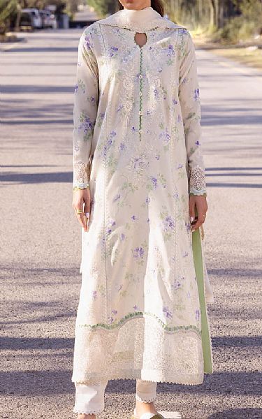 Zaha White Lawn Suit | Pakistani Lawn Suits- Image 1