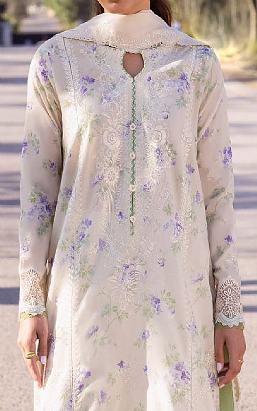 Zaha White Lawn Suit | Pakistani Lawn Suits- Image 2