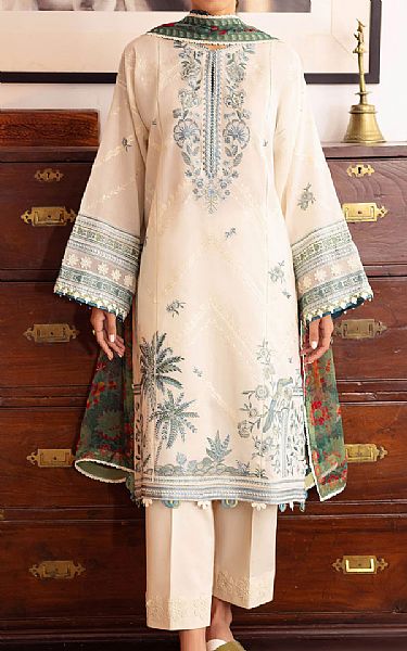 Zaha Ivory Lawn Suit | Pakistani Lawn Suits- Image 1