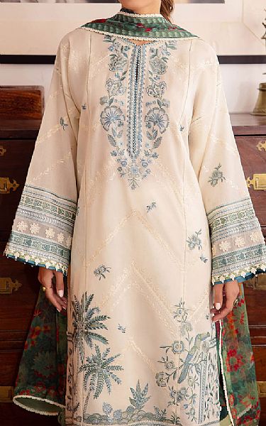 Zaha Ivory Lawn Suit | Pakistani Lawn Suits- Image 2