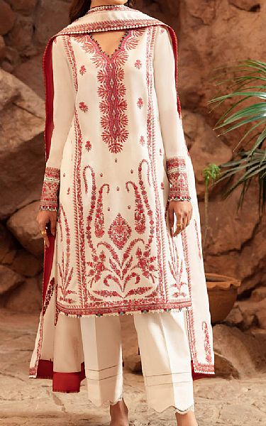 Zaha Off-white Lawn Suit | Pakistani Lawn Suits- Image 2