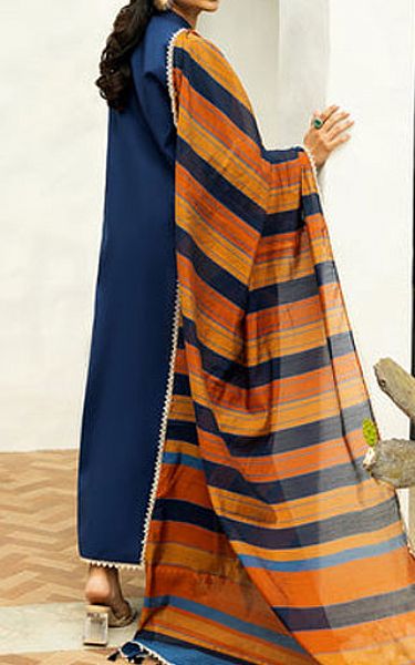 Zainab Chottani Denim Blue Lawn Suit | Pakistani Lawn Dress in USA- Image 2
