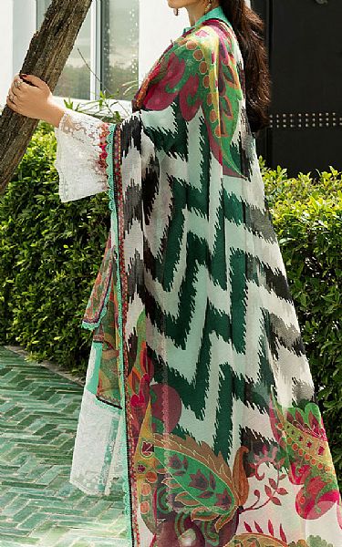 Zainab Chottani Aqua Lawn Suit | Pakistani Lawn Dress in USA- Image 2
