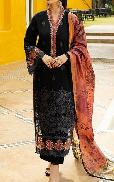 Zainab Chottani Black Lawn Suit | Pakistani Lawn Dress in USA- Image 1