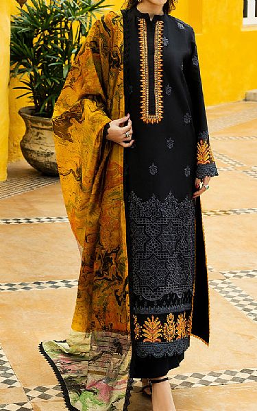 Zainab Chottani Black Lawn Suit | Pakistani Lawn Dress in USA- Image 1