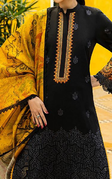 Zainab Chottani Black Lawn Suit | Pakistani Lawn Dress in USA- Image 2