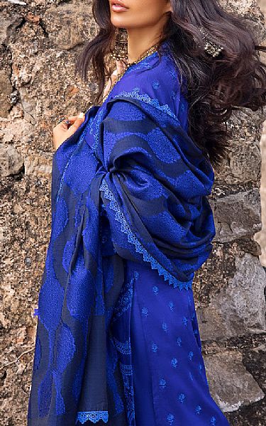 Zainab Chottani Dark Blue Lawn Suit | Pakistani Dresses in USA- Image 2