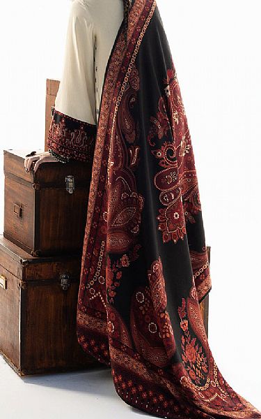 Zainab Chottani Off White Marina Suit | Pakistani Winter Dresses in USA- Image 2