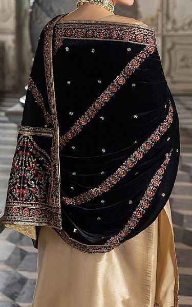 Zainab Chottani Light Golden Brocade Suit | Pakistani Winter Dresses in USA- Image 2