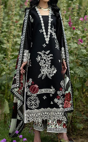 Zainab Chottani Black Lawn Suit | Pakistani Lawn Dress in USA- Image 1