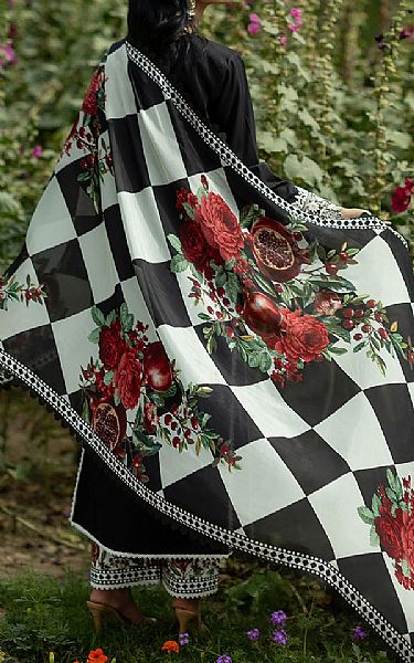 Zainab Chottani Black Lawn Suit | Pakistani Lawn Dress in USA- Image 2