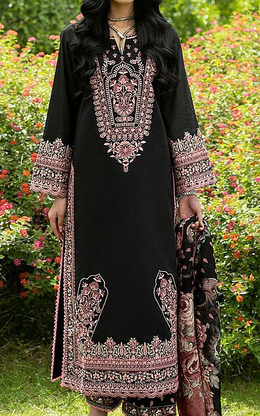 Zainab Chottani Black Lawn Suit | Pakistani Lawn Dress in USA- Image 1