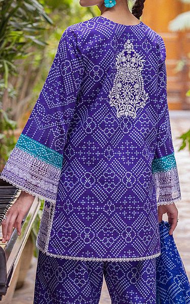 Zainab Chottani Indigo Lawn Suit | Pakistani Lawn Dress in USA- Image 2