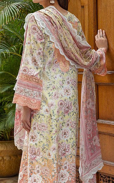 Zainab Chottani Ivory/Peach Lawn Suit | Pakistani Lawn Dress in USA- Image 2