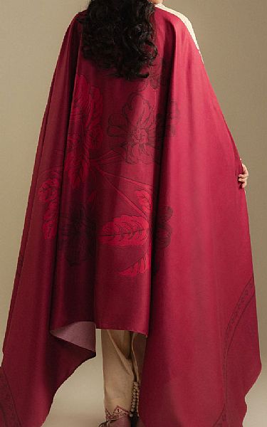 Zara Shahjahan Off White Khaddar Suit | Pakistani Winter Dresses in USA- Image 2