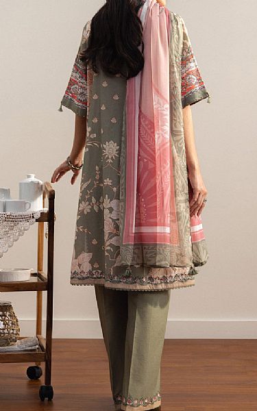 Zara Shahjahan Sage Lawn Suit | Pakistani Lawn Dress in USA- Image 2