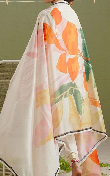 Zara Shahjahan White Lawn Suit | Pakistani Lawn Dress in USA- Image 2