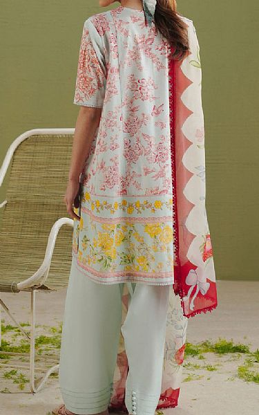 Zara Shahjahan Light Blue Lawn Suit | Pakistani Lawn Dress in USA- Image 2