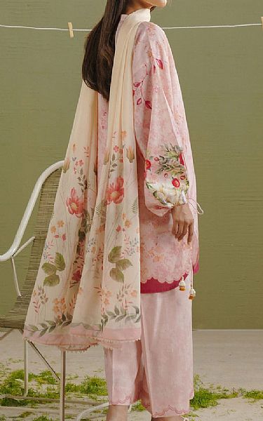 Zara Shahjahan Oyster Pink Lawn Suit | Pakistani Lawn Dress in USA- Image 2