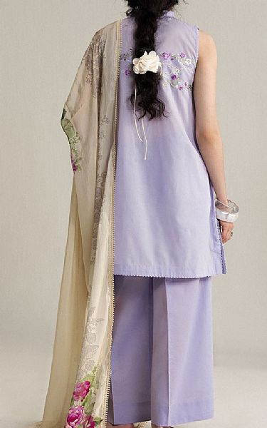 Zara Shahjahan Lavander Lawn Suit | Pakistani Lawn Dress in USA- Image 2