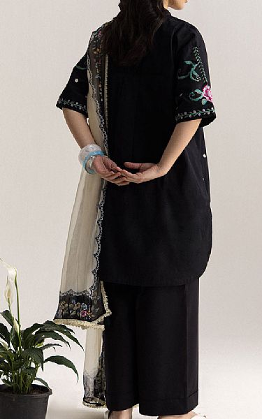 Zara Shahjahan Black Jacquard Suit | Pakistani Lawn Dress in USA- Image 2