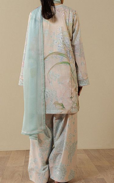 Zara Shahjahan Pink Lawn Suit | Pakistani Lawn Dress in USA- Image 2
