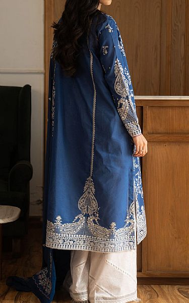 Zara Shahjahan Blue Lawn Suit | Pakistani Lawn Dress in USA- Image 2
