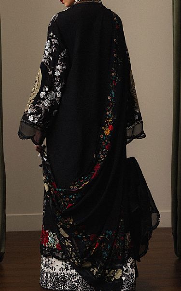 Zara Shahjahan Black Lawn Suit | Pakistani Lawn Dress in USA- Image 2