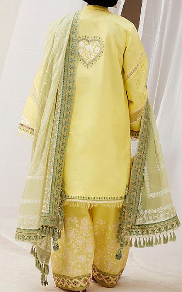 Zara Shahjahan Lime Green Jacquard Suit | Pakistani Lawn Suits- Image 2