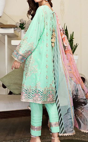 Zarif Mint Green Lawn Suit | Pakistani Dresses in USA- Image 2