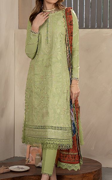 Zarif Pastel Green Lawn Suit | Pakistani Lawn Dress in USA- Image 1