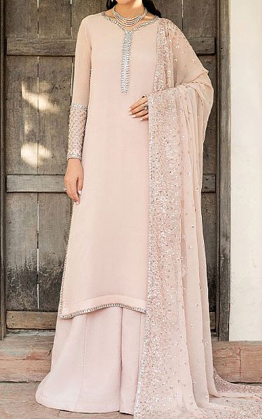Zarif Dusty Pink Chiffon Suit | Pakistani Embroidered Chiffon Dresses USA- Image 1