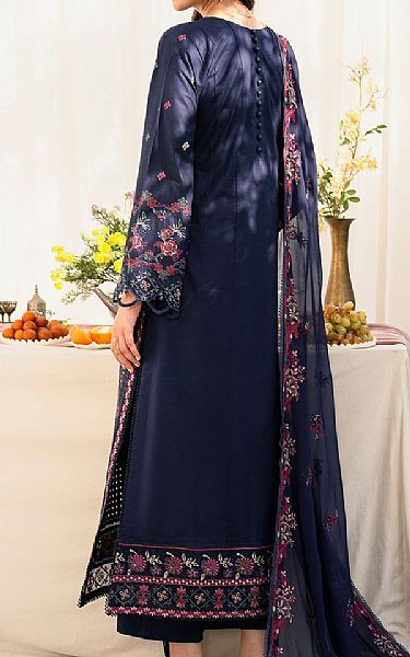 Zarif Navy Blue Lawn Suit | Pakistani Lawn Dress in USA- Image 2