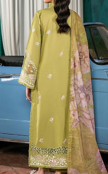 Zarif Olive Green Lawn Suit | Pakistani Lawn Dress in USA- Image 2